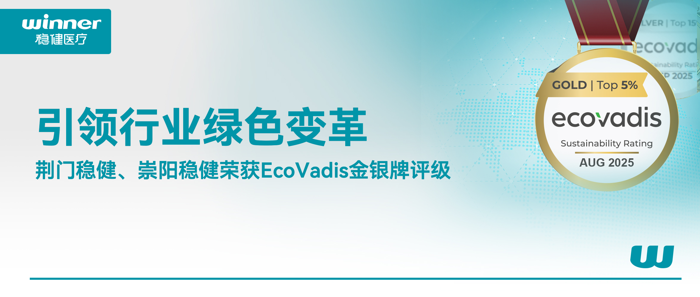 引领行业绿色刷新，荣获EcoVadis金银牌评级